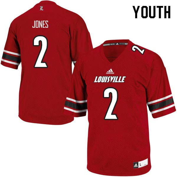 Youth Louisville Cardinals #2 Chandler Jones College Football Jerseys Sale-Red